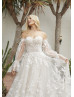 Strapless Sweetheart Neck Ivory Lace Tulle Garden Wedding Dress